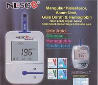 alat tes kadar guladarah, kolesterol dan hemoglobin	Nesco