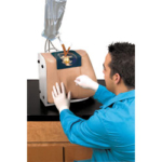 The Life/form® Spinal Injection Simulator is a valuable training and teaching aid allowing realistic demonstration and practice of all spinal injections. Spinal injection techniques include spinal anesthesia, spinal tap, epidural analgesia, caudal analgesia, sacral nerve block, and lumbar sympathetic block. Excellent simulation qualities, in addition to an easy-to-change vertebral column and replaceable skin, make this Life/form® product the very best available. View the Life/form® Spinal Injection Simulator being used to demonstrate a Post Dura Puncture Headache (PDPH) prevention technique at www.go-aps.com/spinal/hatfalvi.mpg, and for more information on PDPH prevention, visit www.prevent-pdph.org. Careful duplication of the anatomy ensures proper resistance in needle puncture and accurate palpation reference points. The replaceable skin can be changed without tools in minutes. The spinal column can be charged with fluid and placed in sitting or lateral positions for injection practice. The L1 and L2 sections of the vertebral column are clearly visible. The functional portion of this injection model includes L3-L5 vertebrae, plus the sacrum and coccyx. Includes a fluid supply bag with connectors, teaching guide, and hard carry case. Fluid supply stand and needle not included. Three-year warranty. Needle not included.