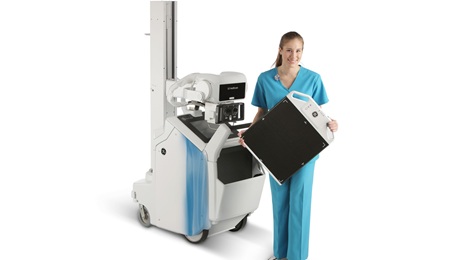 Optima XR220amx digital mobile x-ray system.
