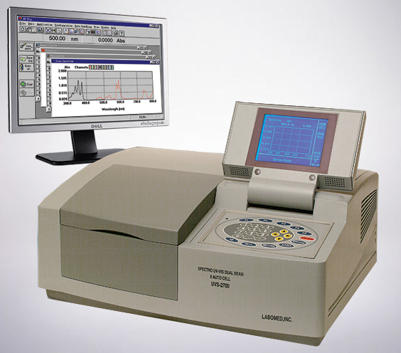Spectro UV-Vis Dual Beam PC Scanning Spectrophotometer 8 Automatic Cell Changer  Spectro UVS-2800  Labomed