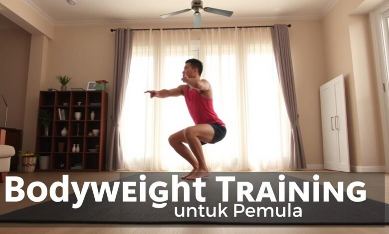 Seseorang melakukan latihan bodyweight dengan teknik yang benar untuk membangun power dan endurance