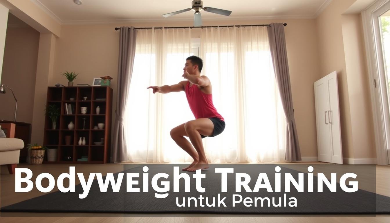 Seseorang melakukan latihan bodyweight dengan teknik yang benar untuk membangun power dan endurance