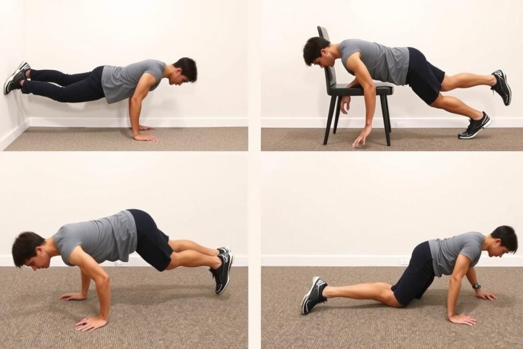 Variasi push-up untuk pemula dalam bodyweight training Variasi push-up untuk pemula dalam bodyweight training
